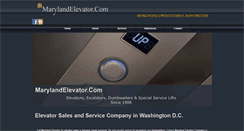 Desktop Screenshot of marylandelevator.com